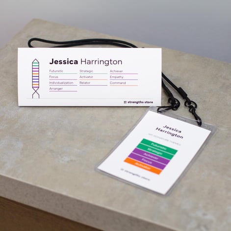 Name tag on table